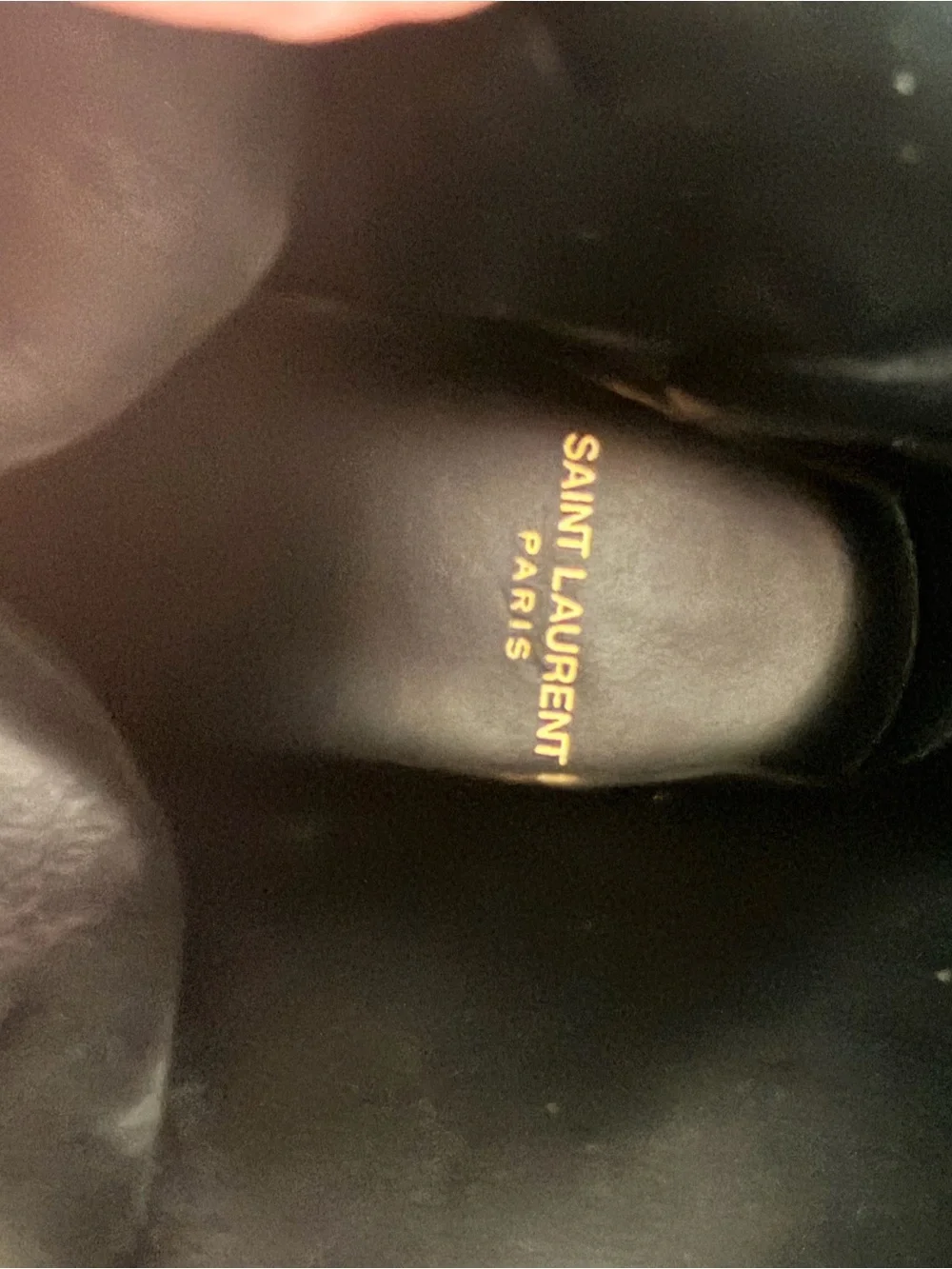 Saint Laurent Black Leather Lace-Up Military Boots - Picture 7 of 9